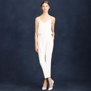 J.Crew Crepe de chine bridal jumpsuit
